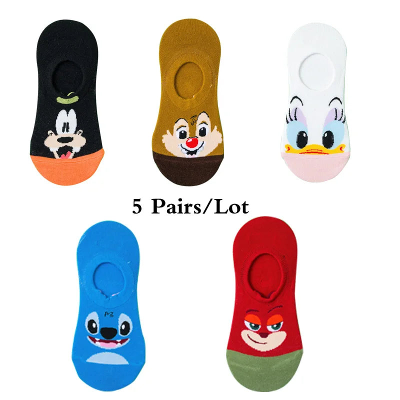 5 Pairs Korean Summer Socks