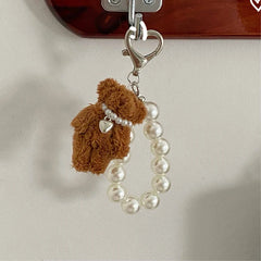 Pearl Necklace With Teddy Bear