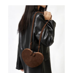 Heart Shaped Faux Leather Bag