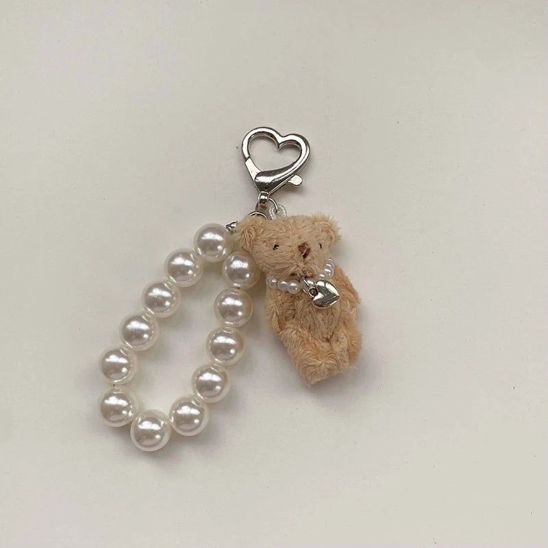 Pearl Necklace With Teddy Bear