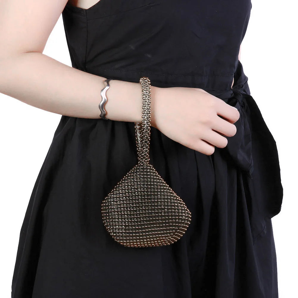 Diamond Studded Evening Clutch Bag