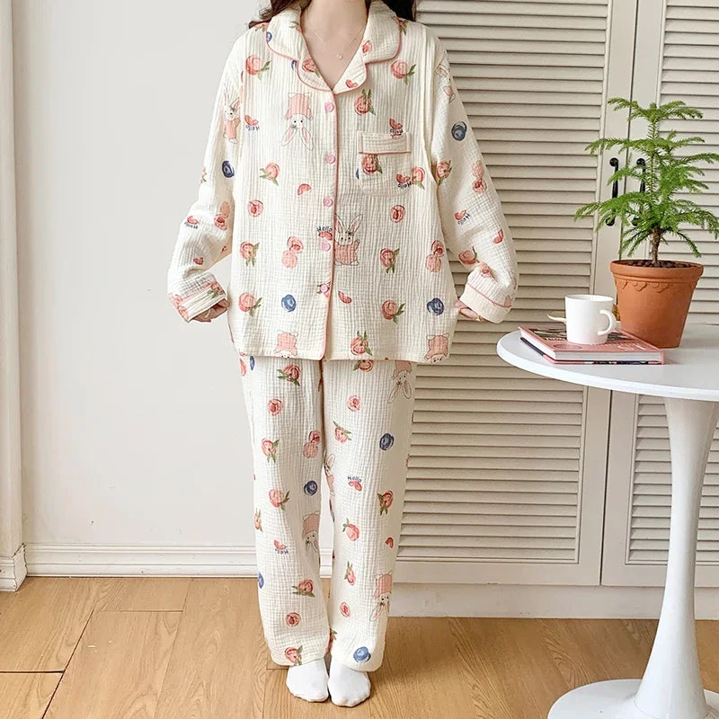 100% Cotton Maternity & Nursing Sleepwear Set