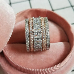 Sparkling Zircon Rings