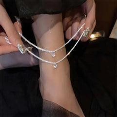 Shiny Silver Ankle Bracelet