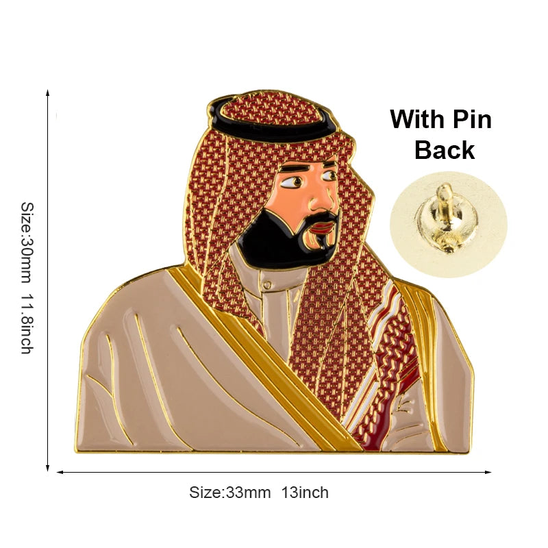 شارة علم السعودية – دبوس ياقة أنيق بروح وطنية