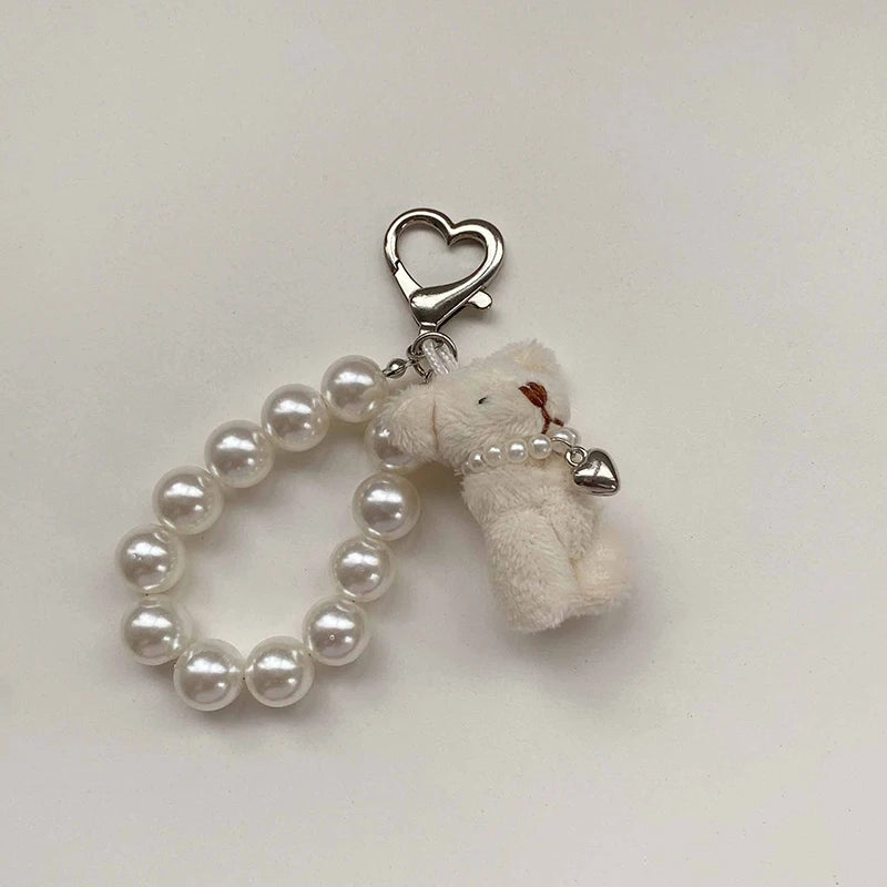 Pearl Necklace With Teddy Bear