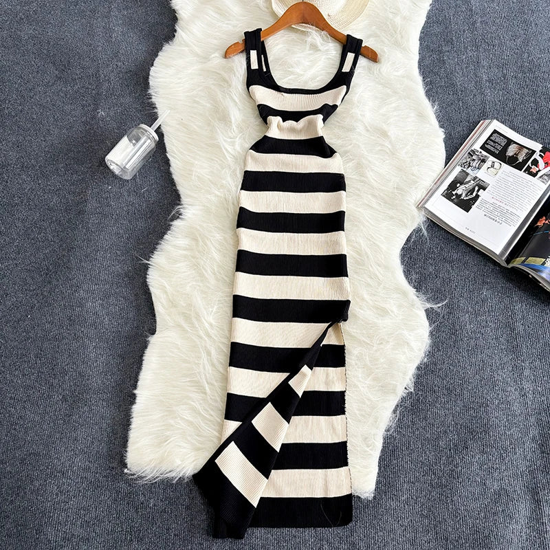 Striped Bodycon Dress