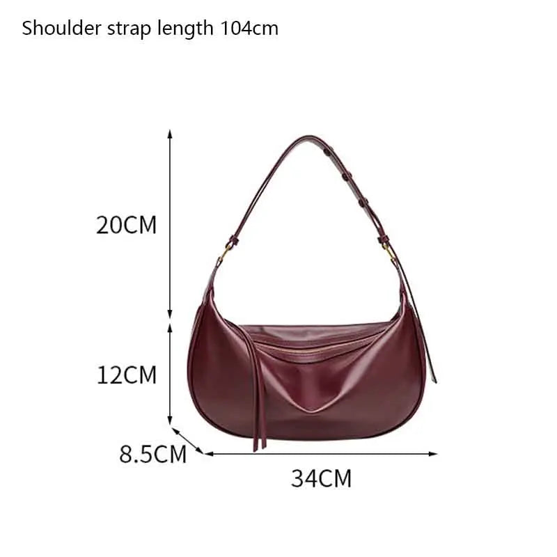 Large Capacity Crescent Shoulder Bag