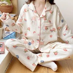 100% Cotton Maternity & Nursing Sleepwear Set