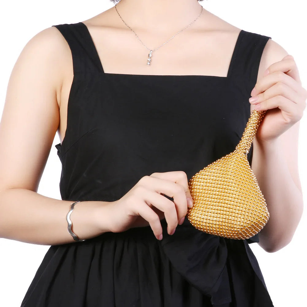 Diamond Studded Evening Clutch Bag