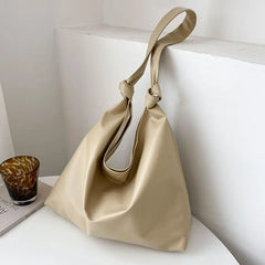 Large Capacity Leather Handbag