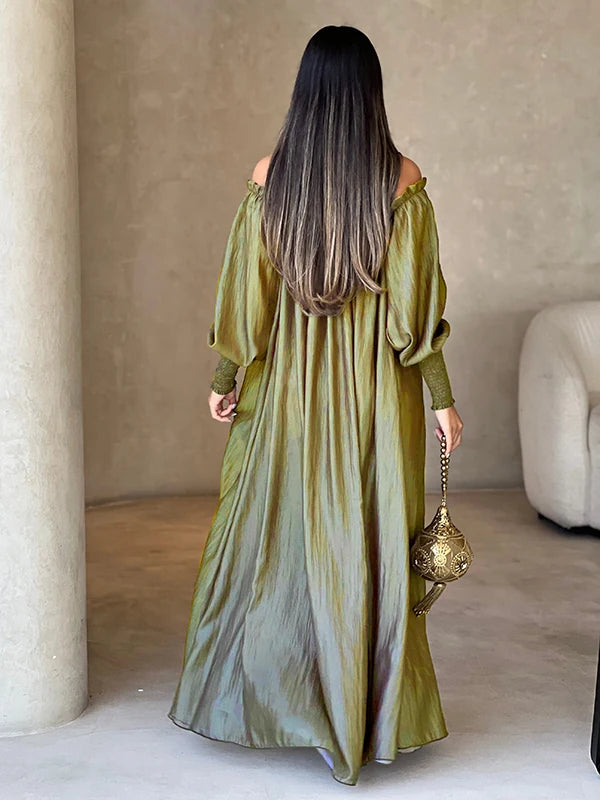 Dubai Abaya with Off Shoulders