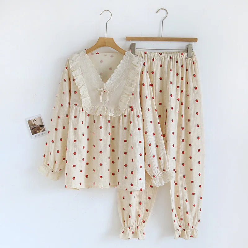 Long Sleeve Cotton Pajama Set