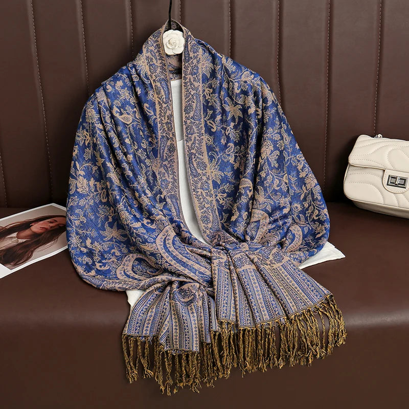 Luxury Cashmere Printed Winter Scarf