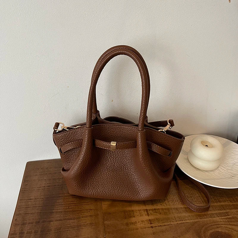 Large Capacity Matte Leather Bag