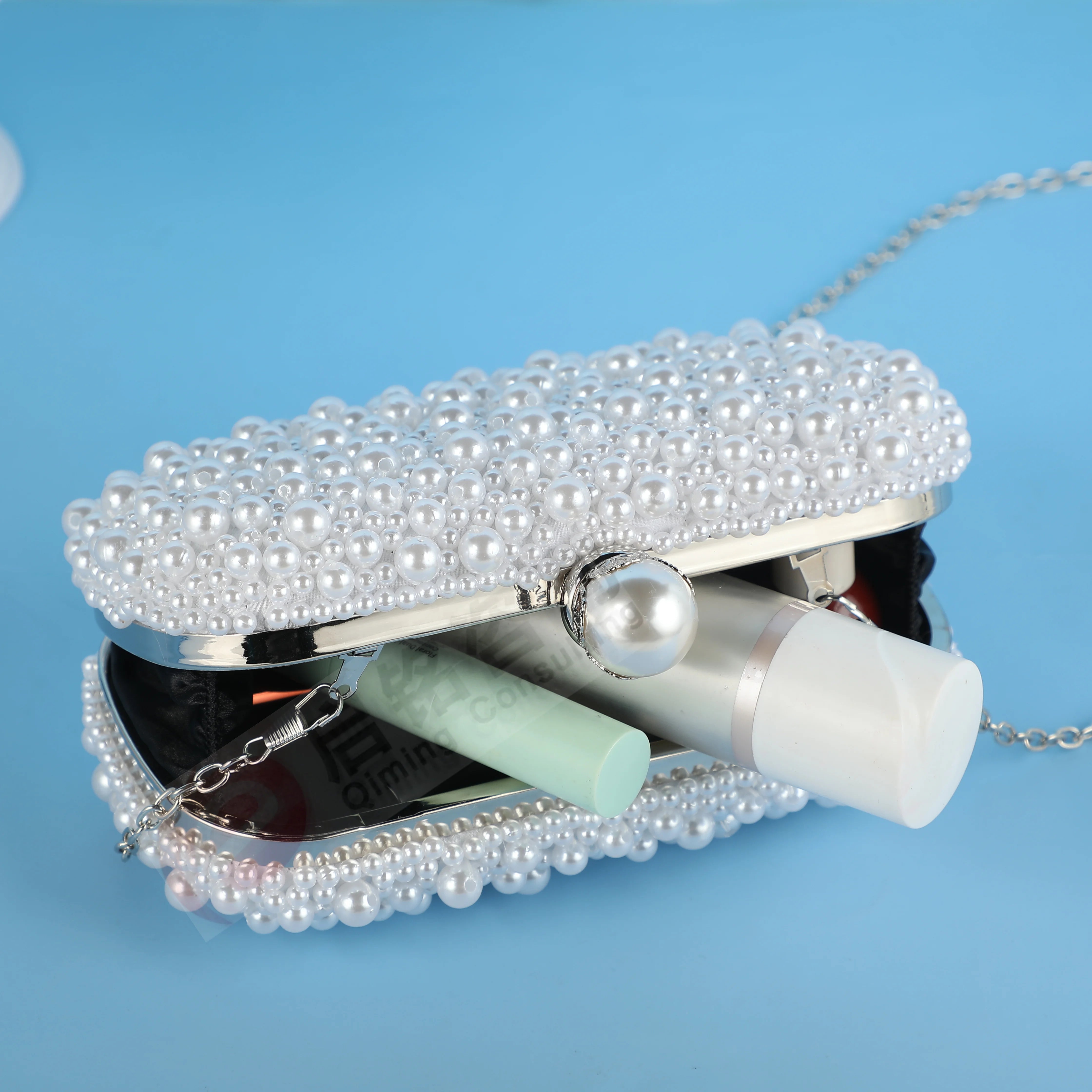 Luxury Faux Pearl Handbag