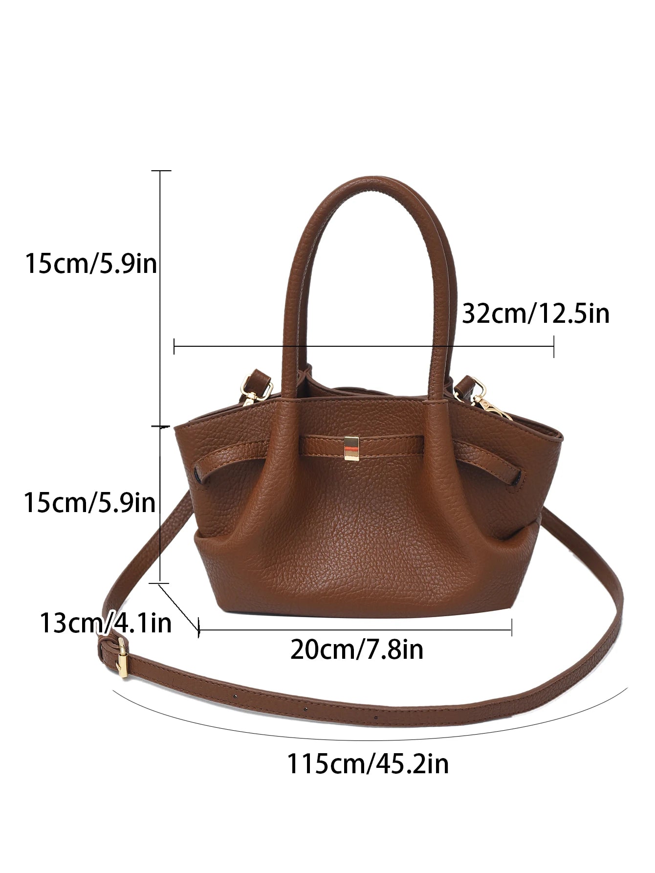 Large Capacity Matte Leather Bag